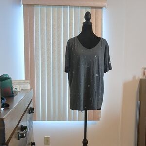 Gray Starry Women's Top